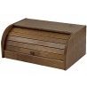 Hongu Portapane in Legno Con Serrandina Colore scuro 16.5x38.5x24.5...