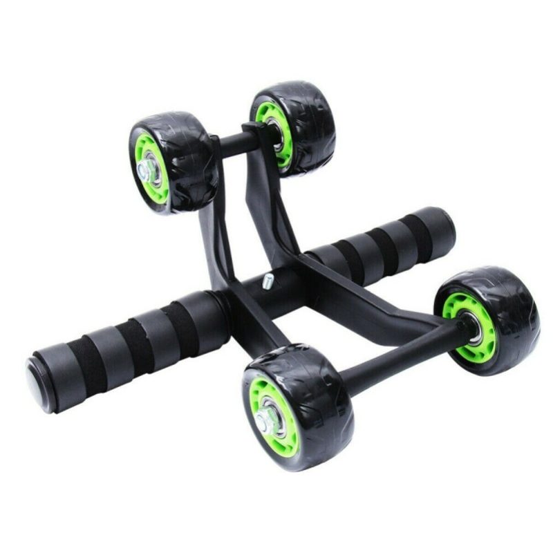 DOBO Attrezzo per Addominali 4 Ruote Palestra con Tappetino Fitness...
