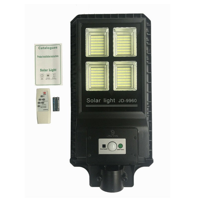 Lampione stradale LED 60 W pannello solare fotovoltaico 60W con telecomando IP66