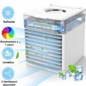 Mini ventilatore raffrescatore condizionatore purificatore umidificatore con 7 colori aria fresca purifica