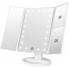 DOBO Specchio Trucco Cura della Pelle ante 22 LED 360° 1x 2x 3x int...