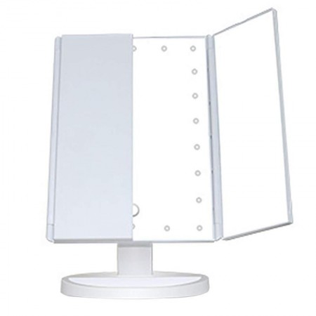Specchio Trucco Cura della Pelle ante 22 LED 360° 1x 2x 3x interruttore Touch
