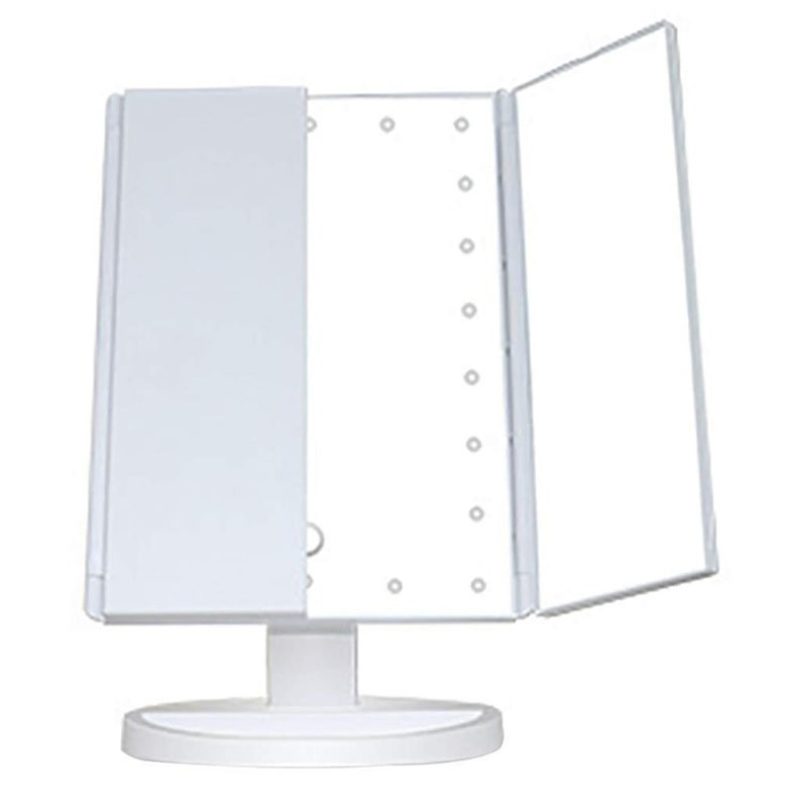 DOBO Specchio Trucco Cura della Pelle ante 22 LED 360° 1x 2x 3x int...