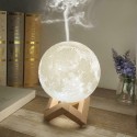 Umidificatore lampada luna luce led aromaterapia diffusore aromi purificatore
