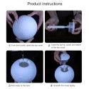 Umidificatore lampada luna luce led aromaterapia diffusore aromi purificatore