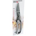 Forbice trinciapollo taglia pollo lama a seghetto acciao cromato 25 cm