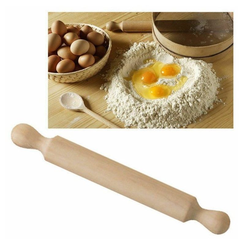 WeHome Mattarello in legno di faggio stendipasta 4cm varie misure c...