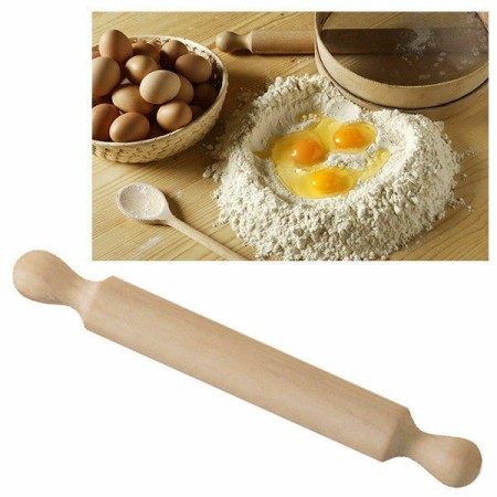 Mattarello in legno di faggio stendipasta 4cm varie misure cucina MADE IN ITALY
