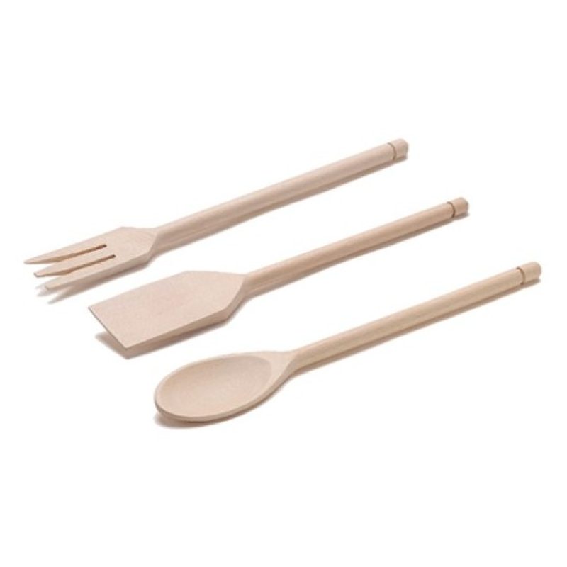 WeHome Set kit cucina Cucchiaio Paletta Forchetta tre pezzi 32 cm d...