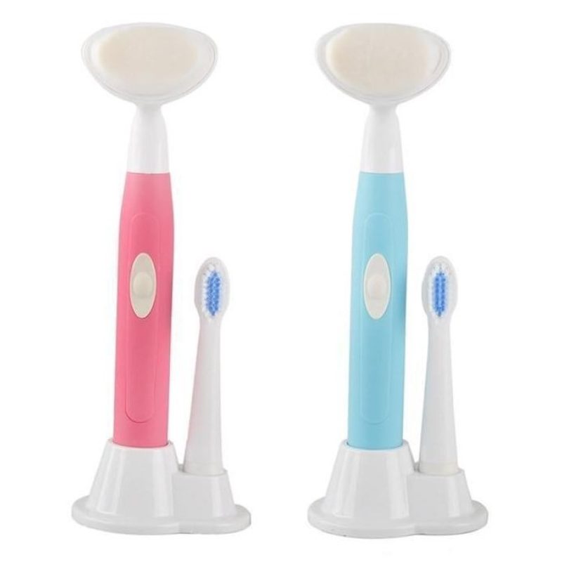 Spazzolino Testina Vibrante Alta Intensità Kit Spazzola Pulizia Denti o Viso