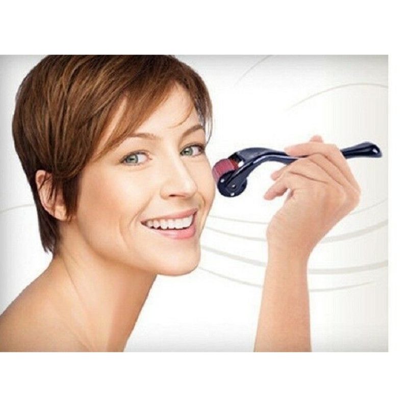 Hongu Derma Roller Con Custodia Da Viaggio Con 540 Aghi Da 0,5 mm P...