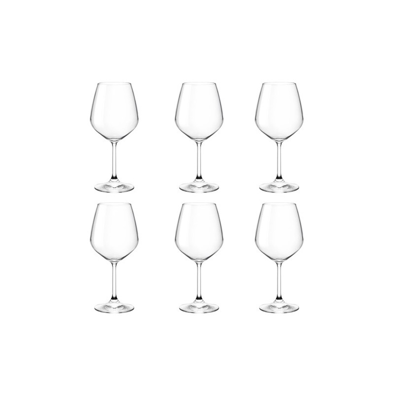 Bormioli Rocco set 6 Calci Resturant rosso 52.5 cl vetro ideali per vino rosso