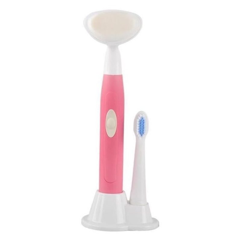 Spazzolino Testina Vibrante Alta Intensità Kit Spazzola Pulizia Denti o Viso