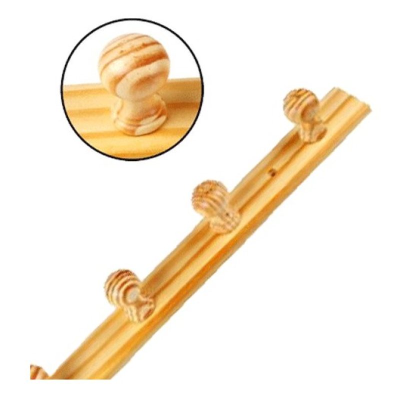 WeHome Appendiabiti Attaccapanni a Parete Legno 5 Posti Ganci Giacc...