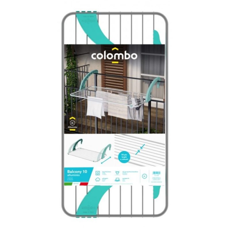 Gimi Stendibiancheria stendino balcone COLOMBO Balcony 10m braccia ...