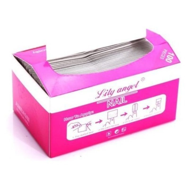 Sacchetti Rimuovi Smalto Unghie Gel Nail Art Remove Art Pads 100 pezzi