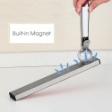 Barra magnetica porta coltelli acciaio satinato 40cm montaggio parete senza fori