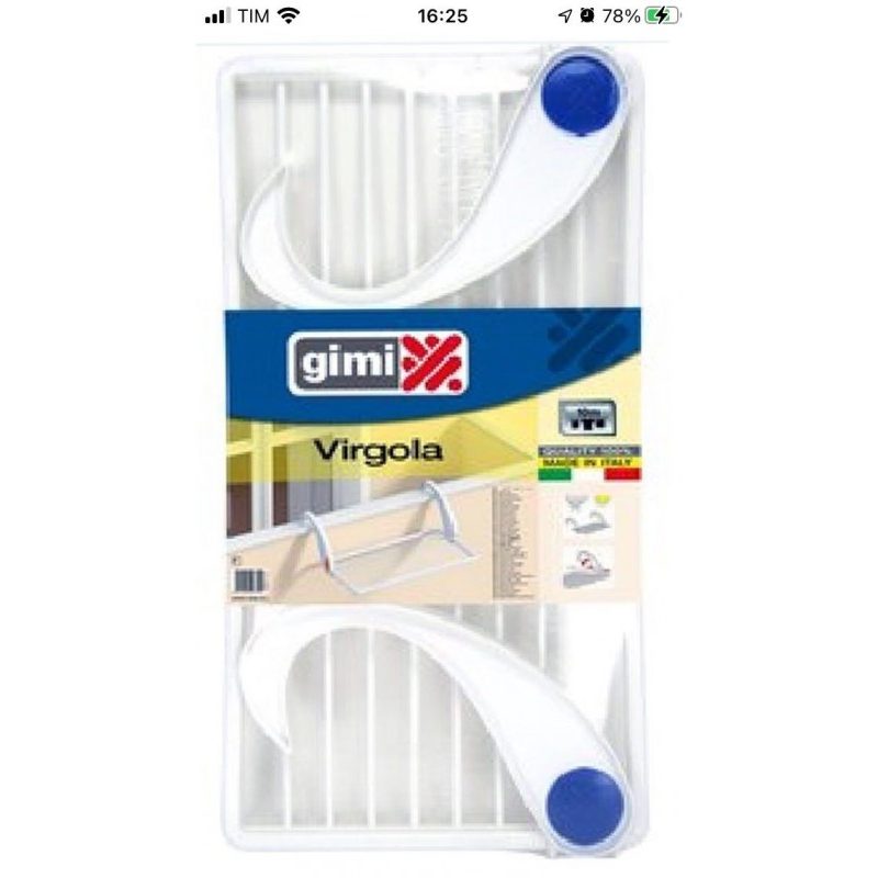 Gimi Stendibiancheria GIMI stendino da balcone metri 10 Virgola "ma...