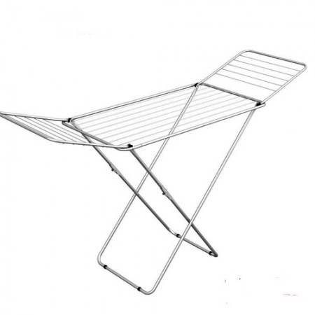 Gimi Jolly Silver Stendibiancheria da Pavimento, Stendino con Piedi Antiscivolo