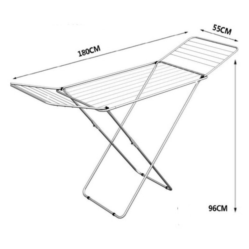 Gimi Gimi Jolly Silver Stendibiancheria da Pavimento, Stendino con ...