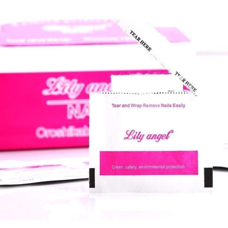 Sacchetti Rimuovi Smalto Unghie Gel Nail Art Remove Art Pads 100 pezzi