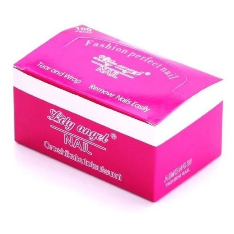 Sacchetti Rimuovi Smalto Unghie Gel Nail Art Remove Art Pads 100 pezzi