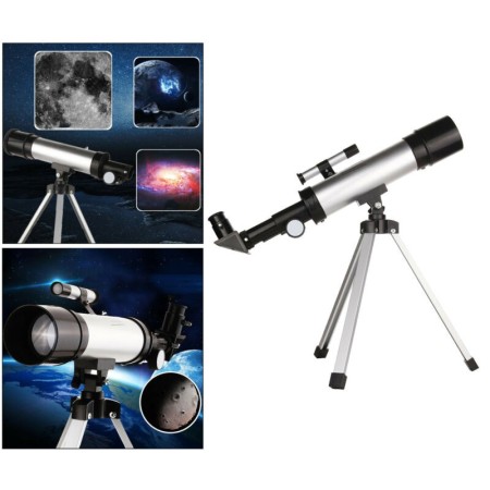 F.36050 Set telescopio riflettore astronomico con mirino monoculare treppiedi