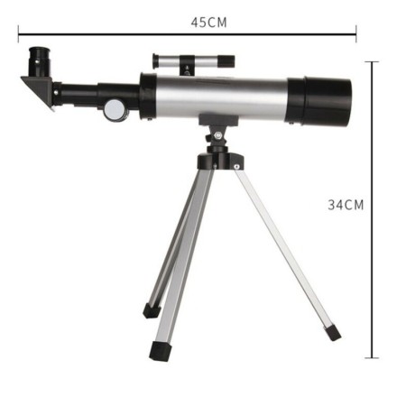 F.36050 Set telescopio riflettore astronomico con mirino monoculare treppiedi