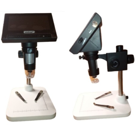 Q-XW01 Microscopio con display digitale USB TF Card ingrandimento 1000X