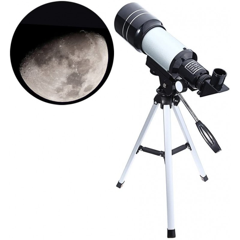 Hongu F30070M Set telescopio riflettore astronomico con mirino trep...
