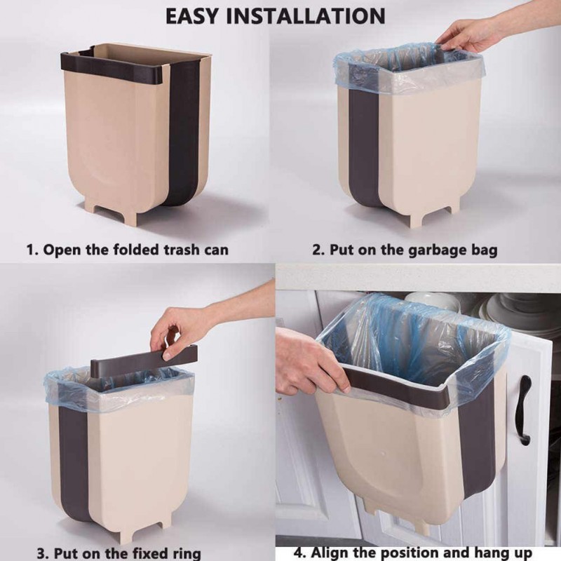Hongu Supporto porta sacco busta spazzatura cucina rifiuti clip ant...