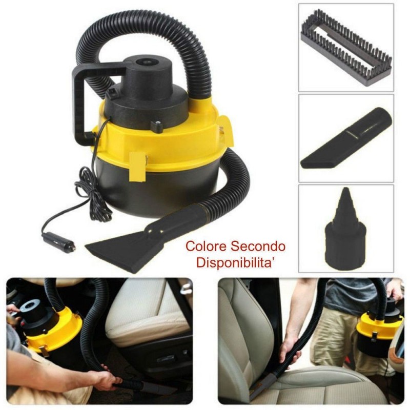 Aspirapolvere portatile con accessori auto camper presa accendisigari 12V