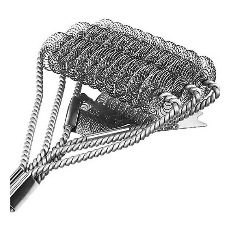 Hongu Spazzola BBQ Barbecue Grill pulizia griglia pulitore in accia...