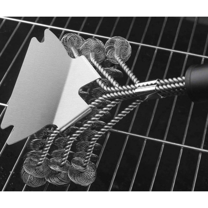 Hongu Spazzola BBQ Barbecue Grill pulizia griglia pulitore in accia...