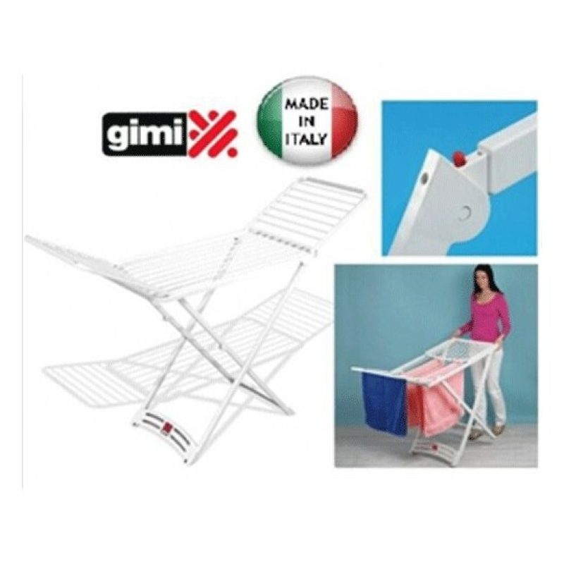 Gimi Stendino stendibiancheria GIMI Zaffiro resina con ruote pieghe...