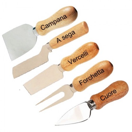 Coltelli formaggi cuore campana forchetta vercelli a sega coltello formaggio