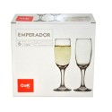 Set Cok Calice Flute Emperador 21 cl per Champagne 6 pz