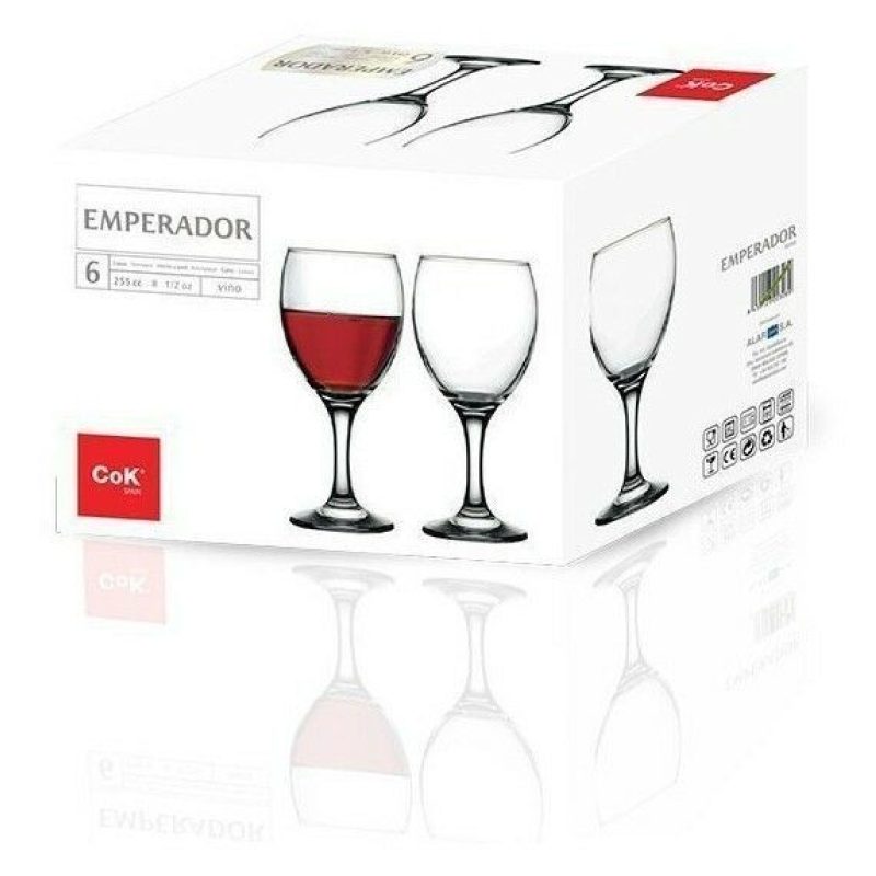 Hongu Set Cok Calice Copa Emperador 25 cl per Vino bianco rosso acq...