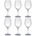 Set 6 bicchieri calici da vino rosso bianco acqua COK Zar gran vino in vetro