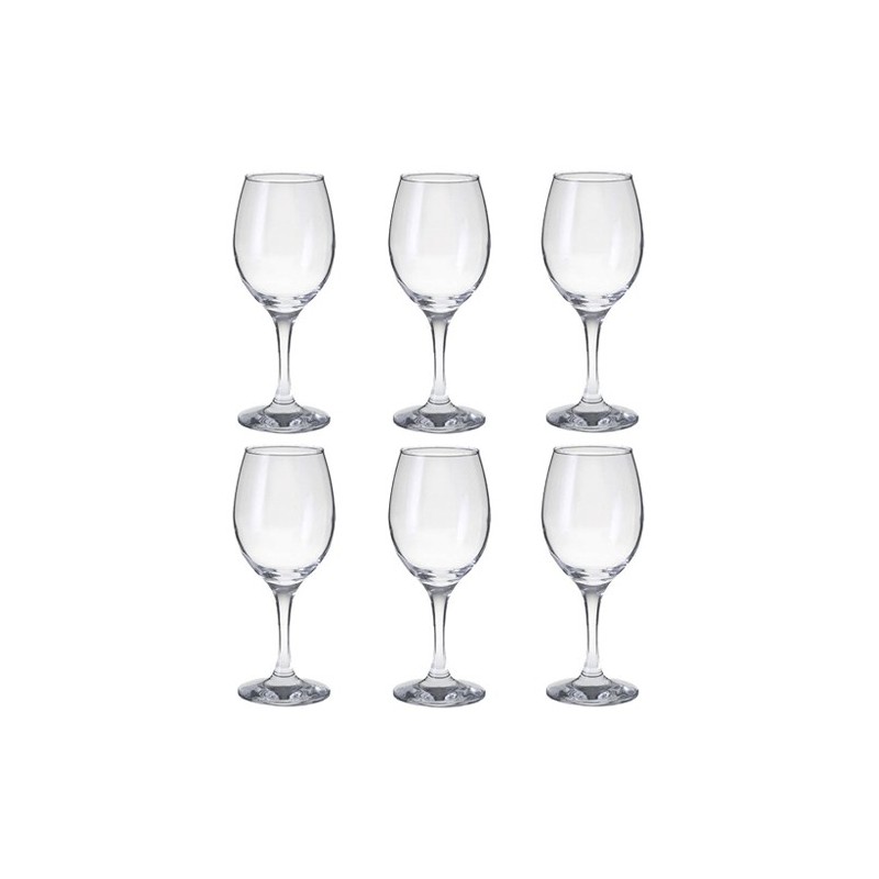Set 6 bicchieri calici da vino rosso bianco acqua COK Zar gran vino in vetro