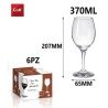 Hongu Set 6 bicchieri calici da vino rosso bianco acqua COK Zar gra...