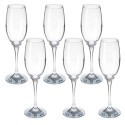 Set bicchieri calici da champagne COK Zar Flute 6 calici in vetro