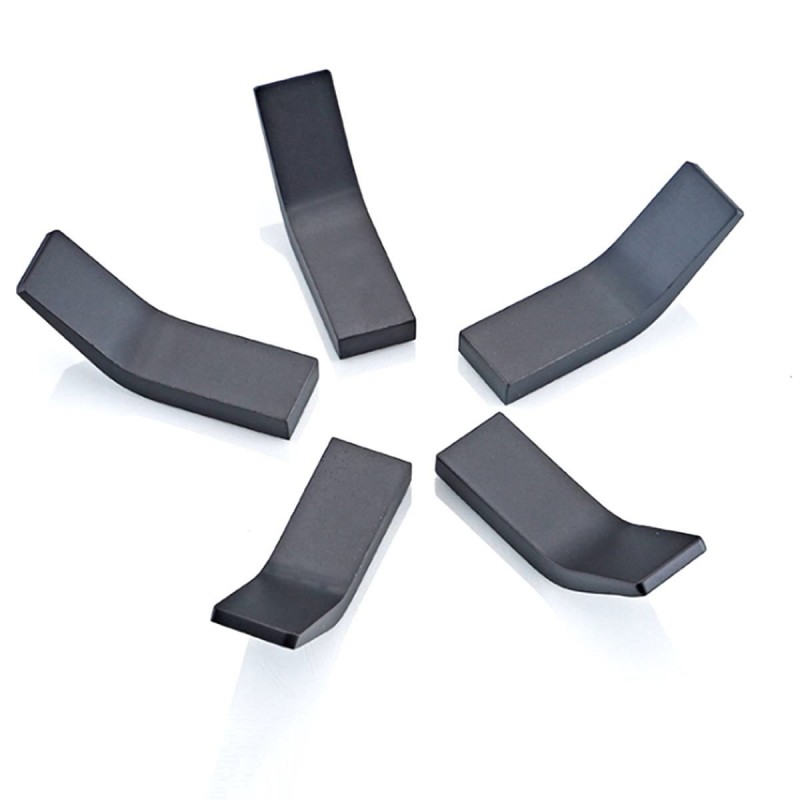 Hongu 6x Ganci porta abiti oggetti bagno cucina nero fissaggio pare...