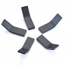 Hongu 6x Ganci porta abiti oggetti bagno cucina nero fissaggio pare...