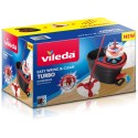 Vileda turbo smart mocio e secchio panno in microfibra manico telescopico strizza