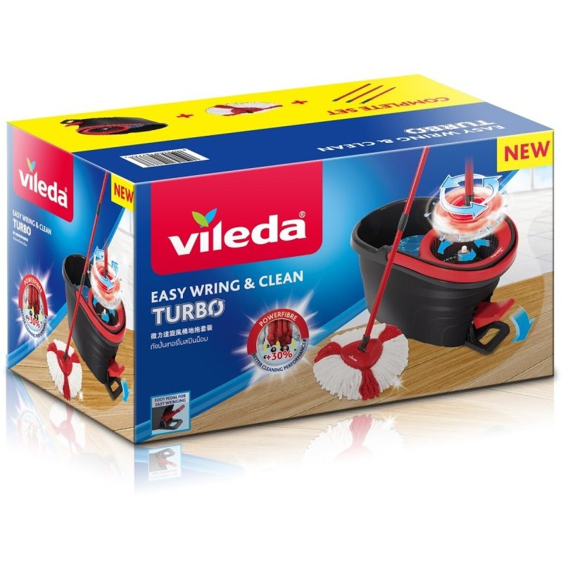 Vileda Vileda turbo smart mocio e secchio panno in microfibra manic...