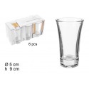 Set 6 bicchierini Florencia vetro liquore bicchieri chupito shot amaro feste bar