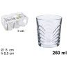 Hongu Set 6 bicchieri Ibiza acqua 26 cl bicchieri trasparenti tavol...