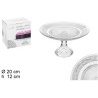 Hongu Piatto Phoenix per torte alzata in vetro trasparente 20x12cm ...