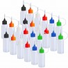 Hongu 24x Bottiglia boccette Con Ago Punta Precisione Liquido Conta...